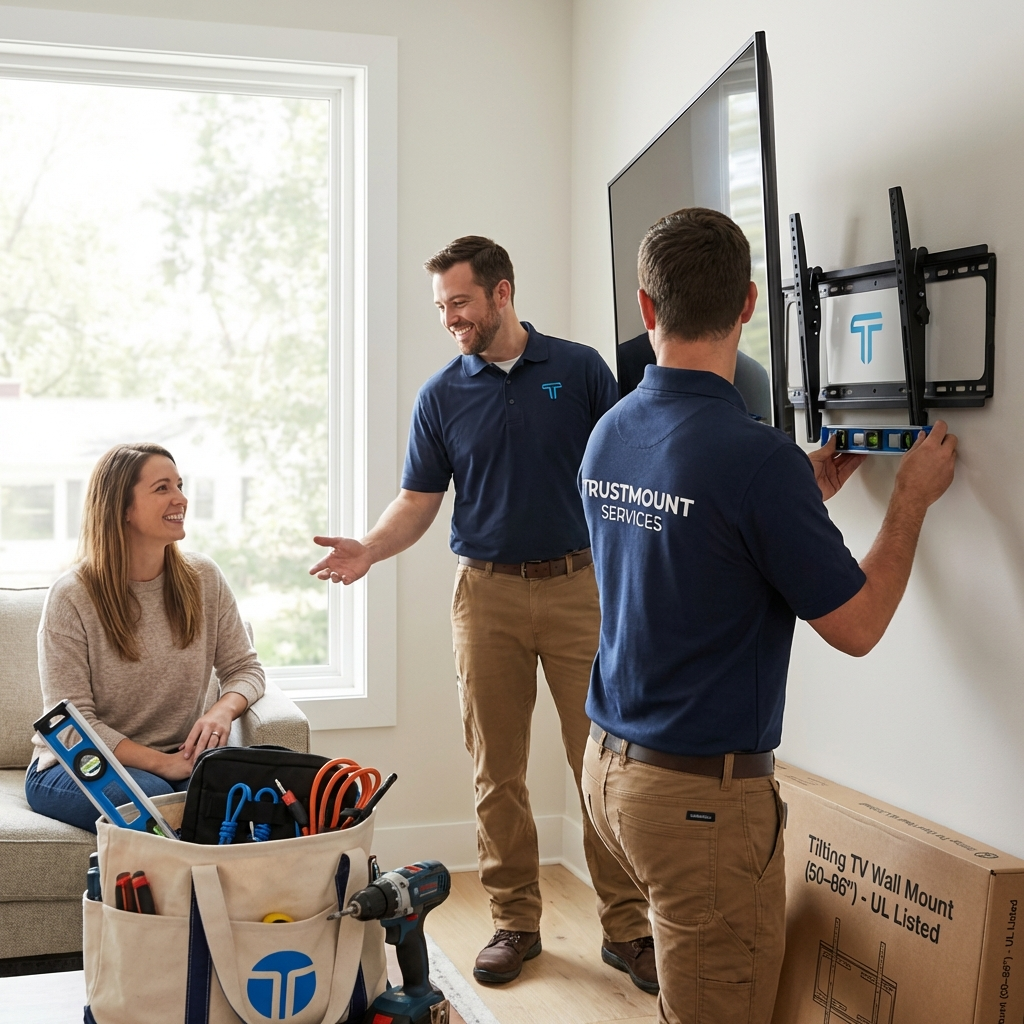 Tilting TV Wall Mount (50–86") - UL Listed