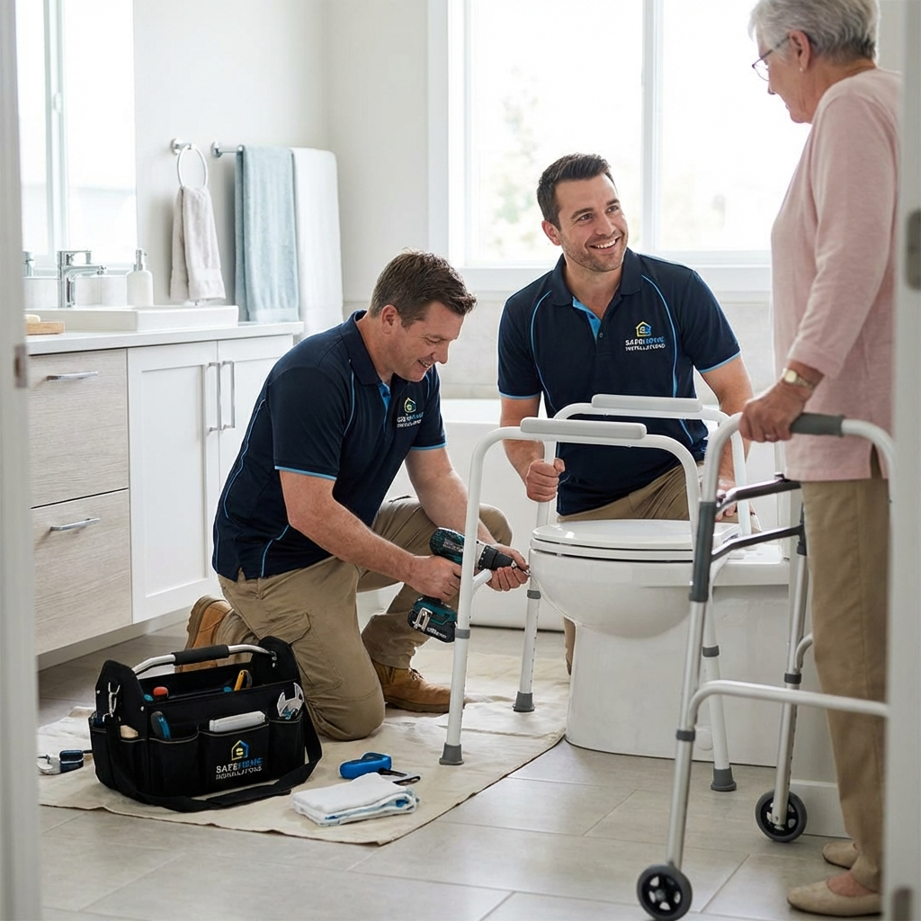 Toilet Safety Frame Installation
