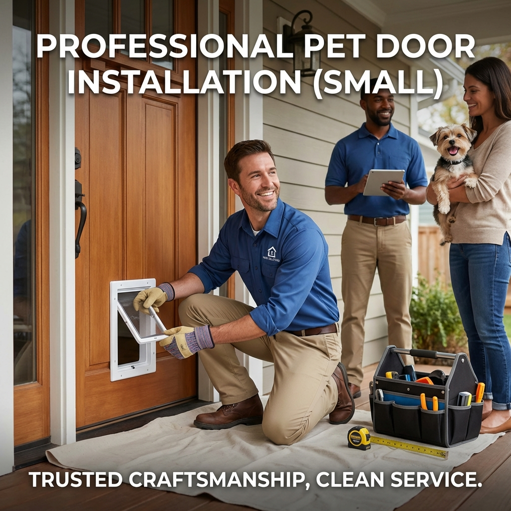 Pet door installation (Small)
